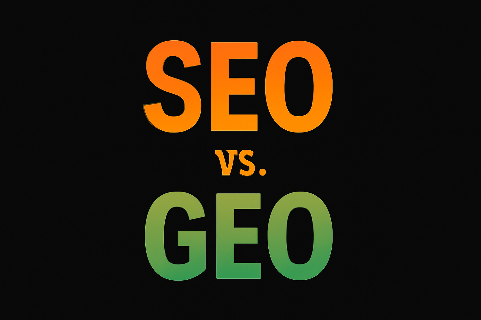 SEO vs GEO